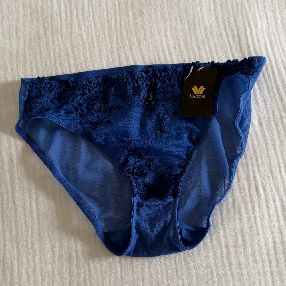 Wacoal Deep Blue Lace Briefs